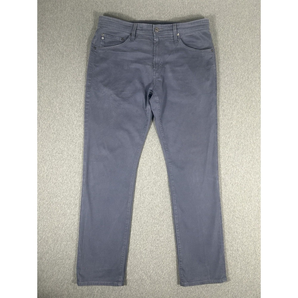 AG Adriano Goldschmied Everett Slim Straight Pants Men's 34x32 Gray Casual Chino